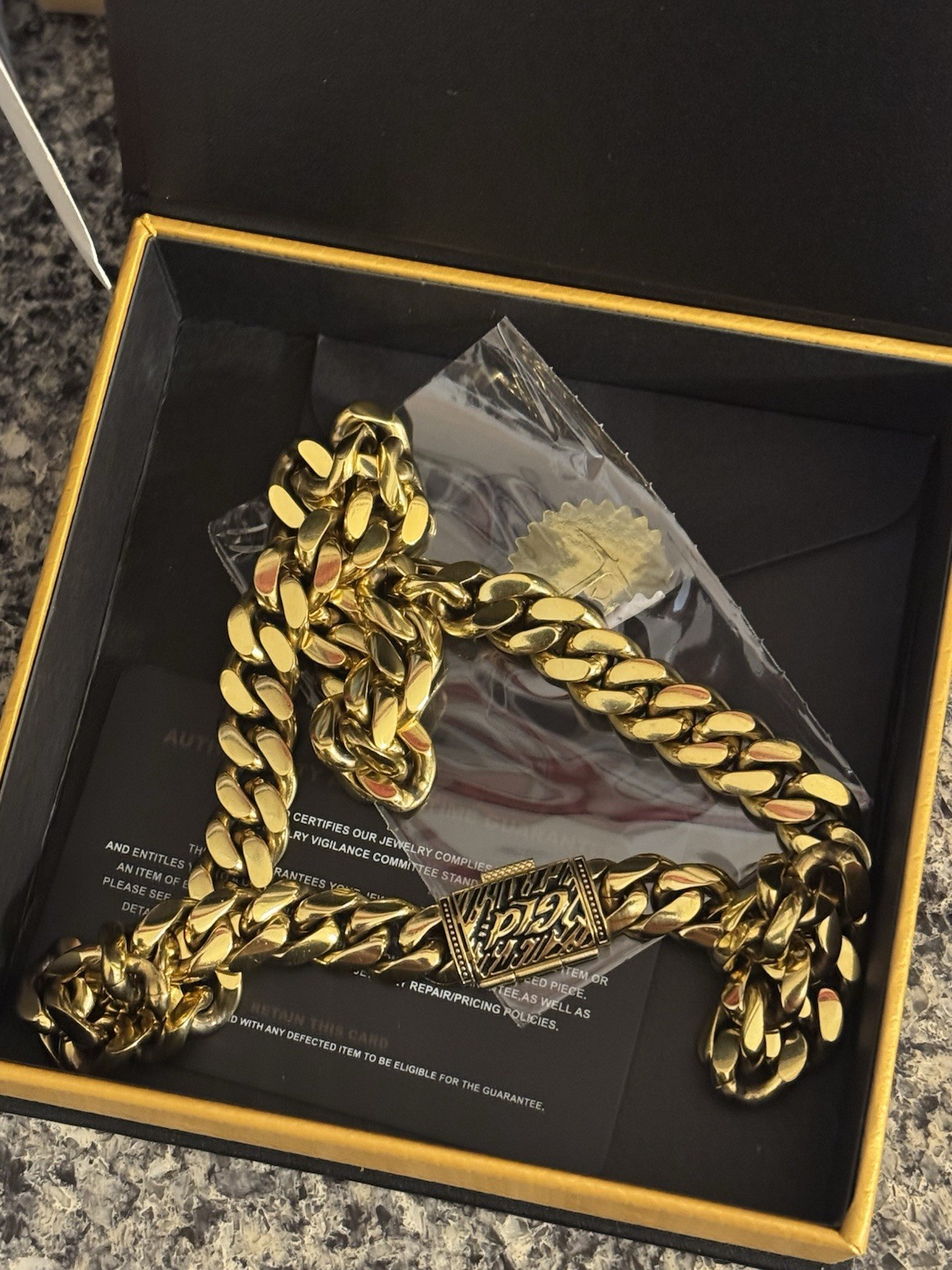 Cadena De Plata, Bañada En Oro, Garantizada, 10 De 10 GLD