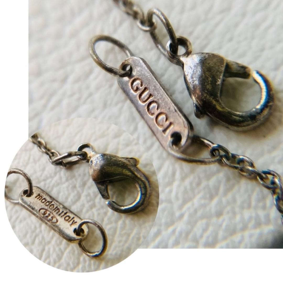 GUCCI Flora Coin Necklace Silver925 Horsebit 45.0 cm / 17.7 in w/Box from Japan