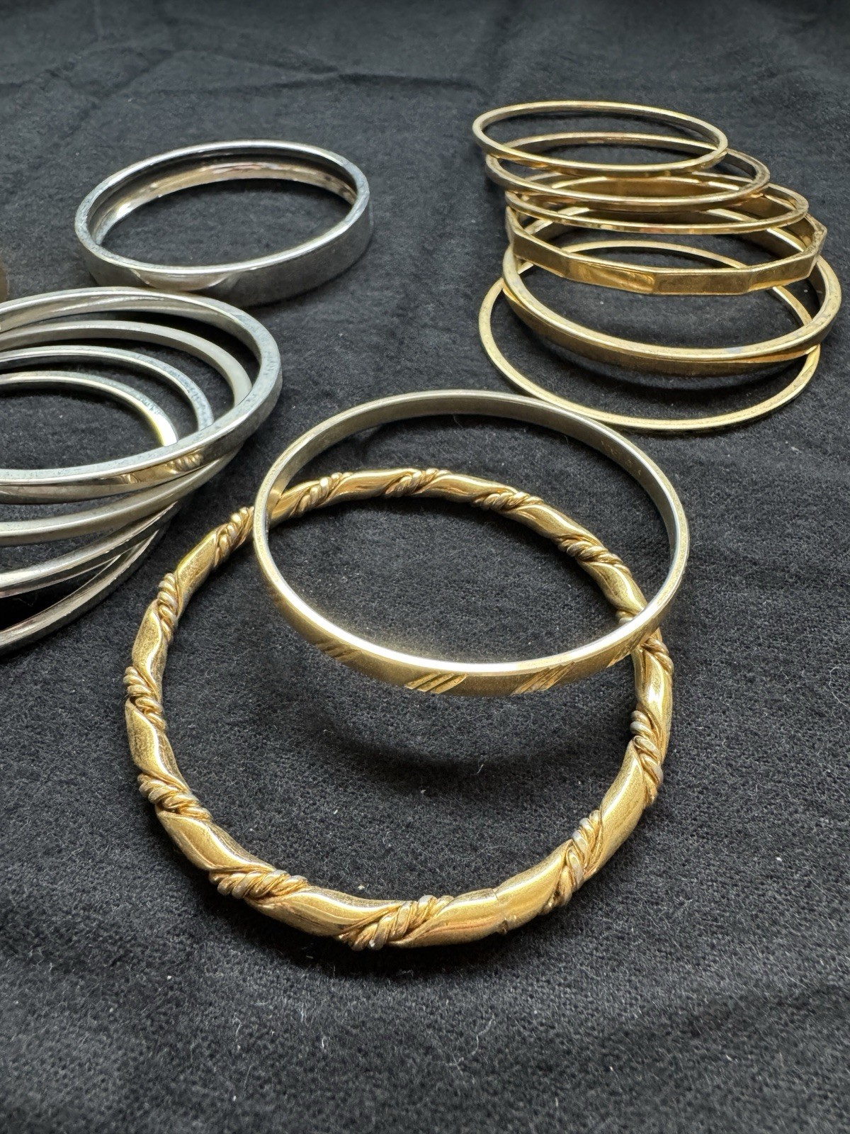 15 Gold And Silver Tone Bangles