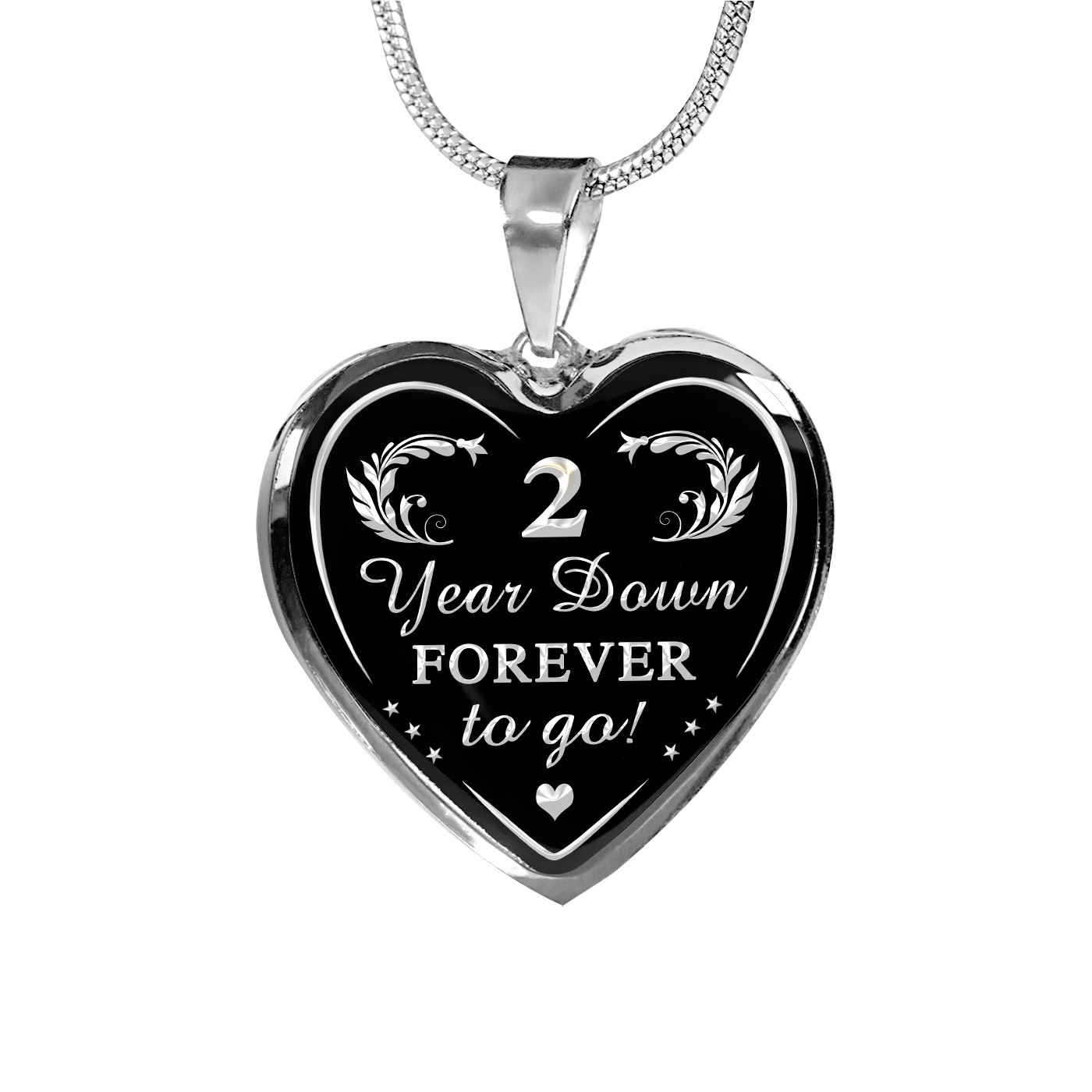 Wedding 2 Years Anniversary – Husband and Wife Gift, Valentine’s Luxury Necklace