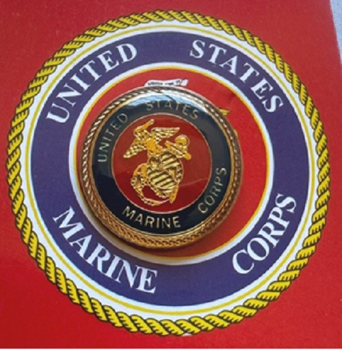 BRAND NEW Lapel Pin USMC United States Marine Corps Mini Emblem Enamel 1″