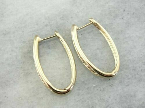 1.50 Ct Round Cut Moissanite Fancy Women’s Hoop Earrings 14K Yellow Gold Plated