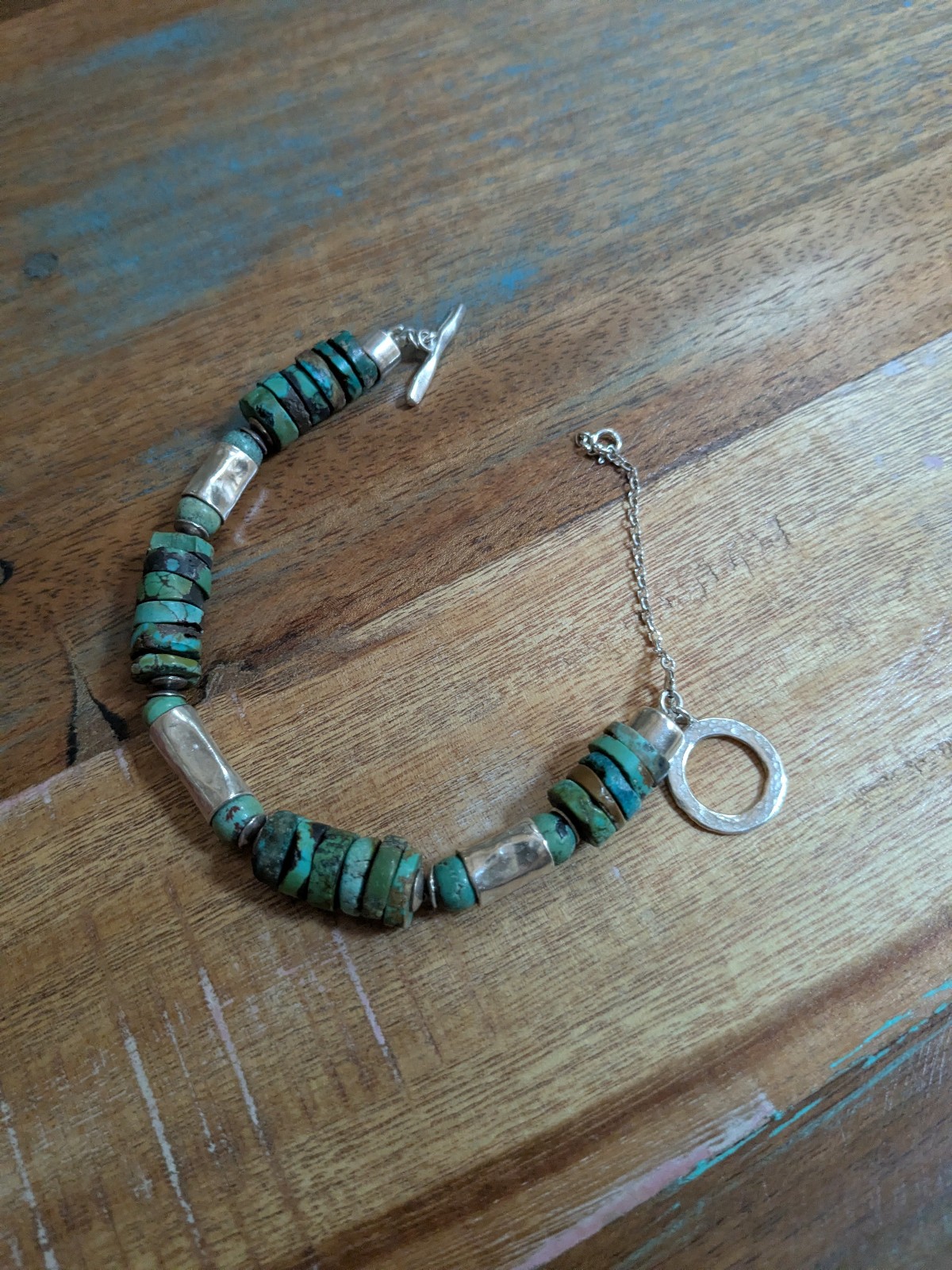 Silpada Turquoise Bracelet with Toggle Sterling Silver