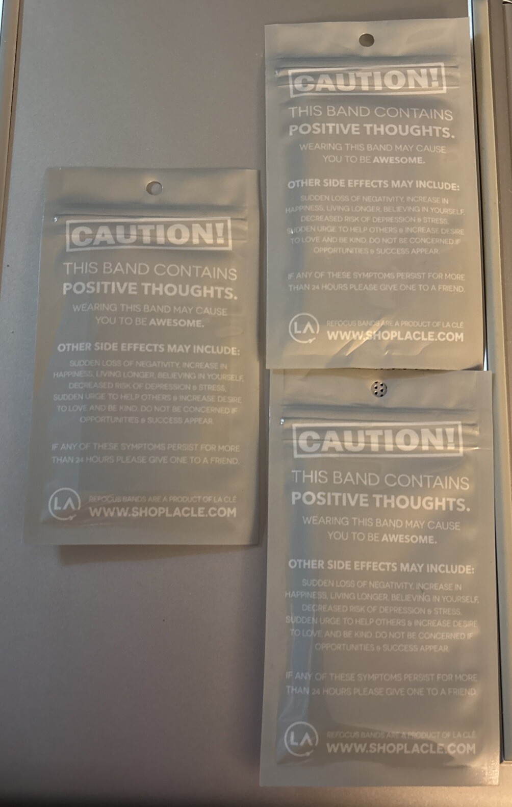 Refocus Bands Reflect Band “Wear it. Flip It. Refocus” Mini Size Lot Of 3 Bands