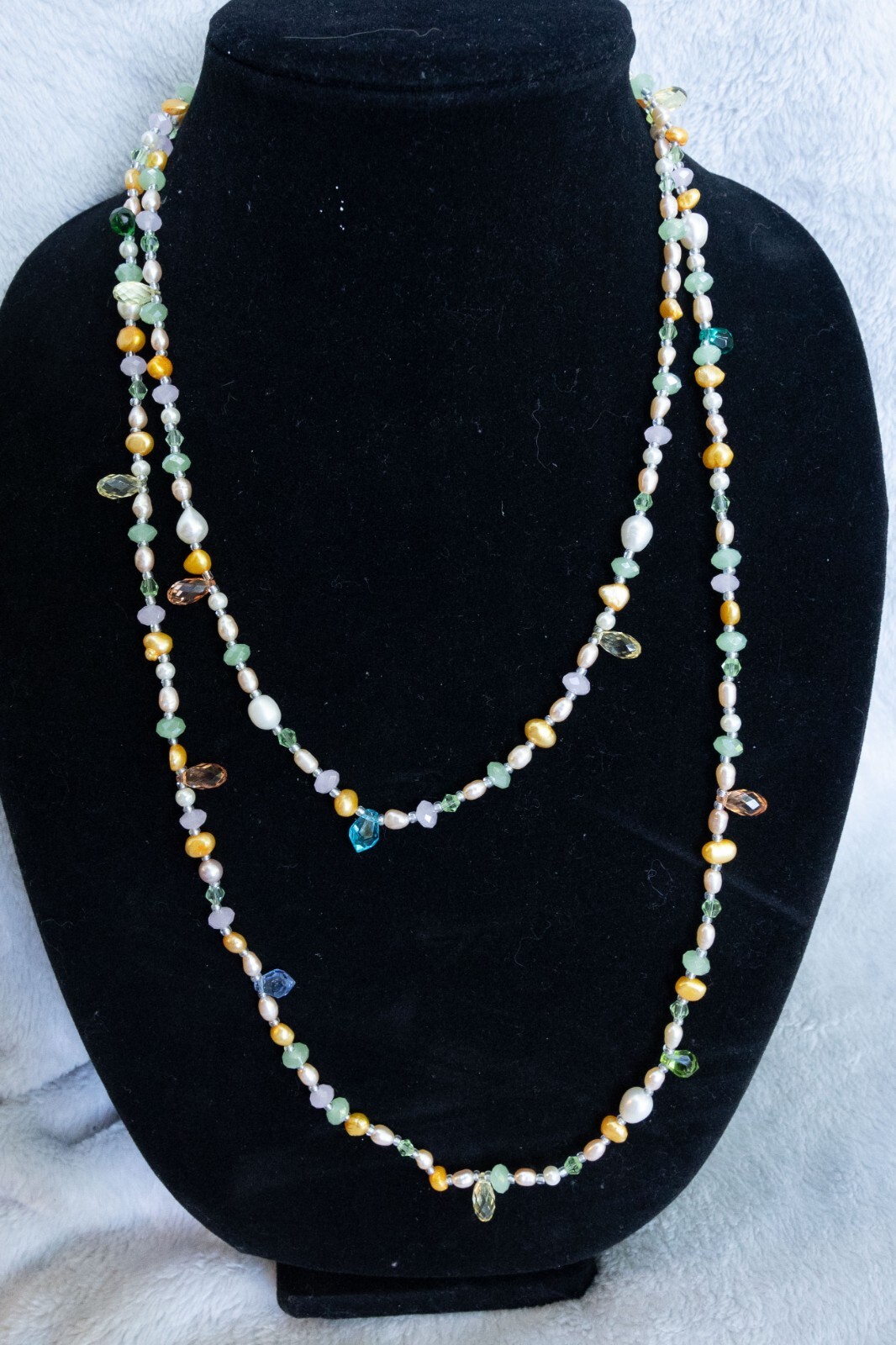 Necklace with Man-made Crystal