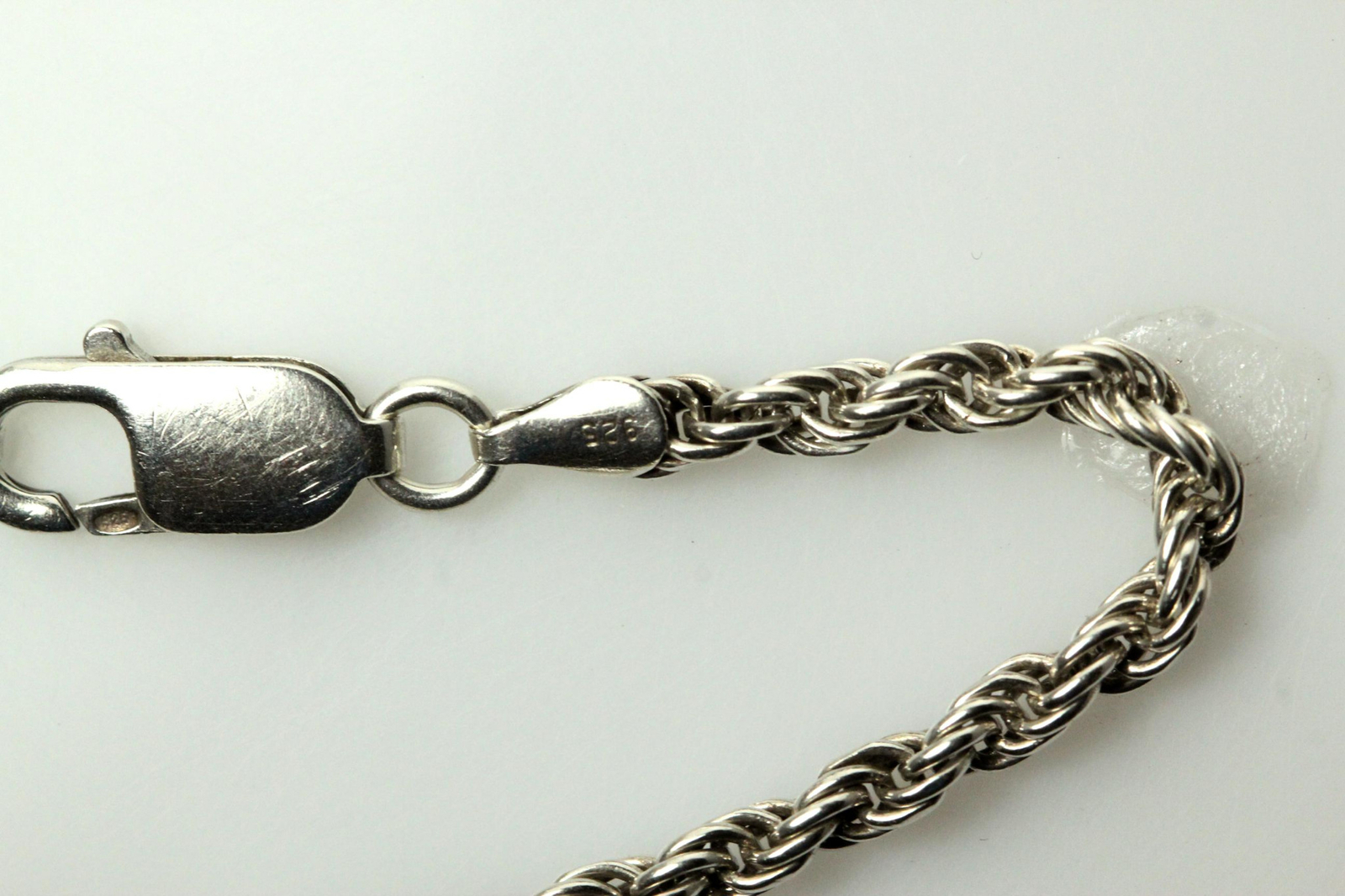 925 Sterling Silver 7.5″ Rope Style Bracelet 7.3 Grams (BR3850)