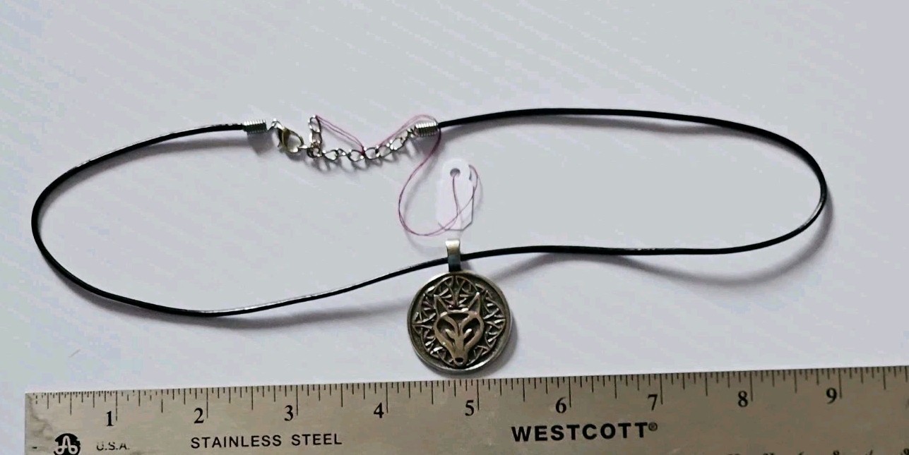 NEW Celtic Wisdom Wolf Pendant 1.25″ Pewter by Deva Designs US Made!