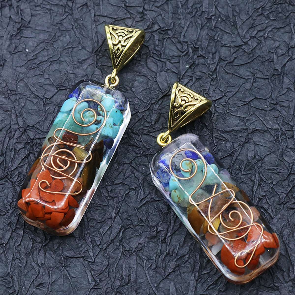 7 Chakra Healing Pendant Natural Stone Energy Protection Women Men Necklace Gift