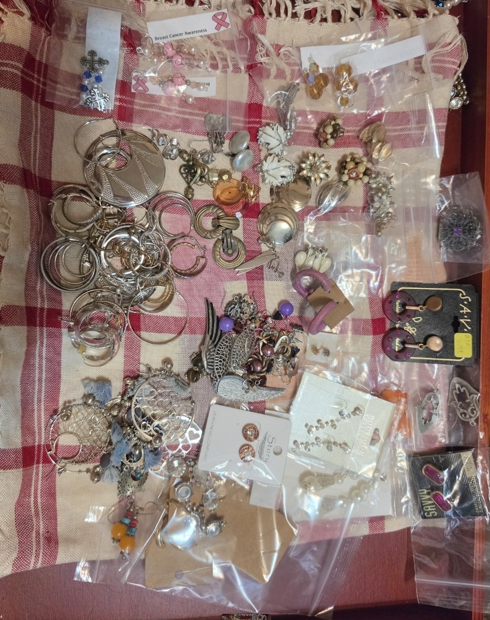 Earring Lot with Multiple Post and Hook Designs 1 lb.4 oz