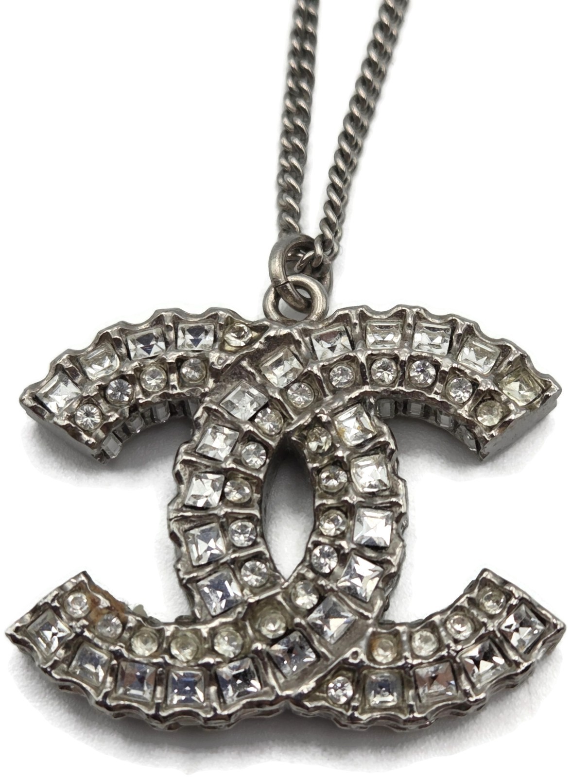CoCo Chanel Crystal Pendant Necklace Chanel France Vintage Fashion Jewelry