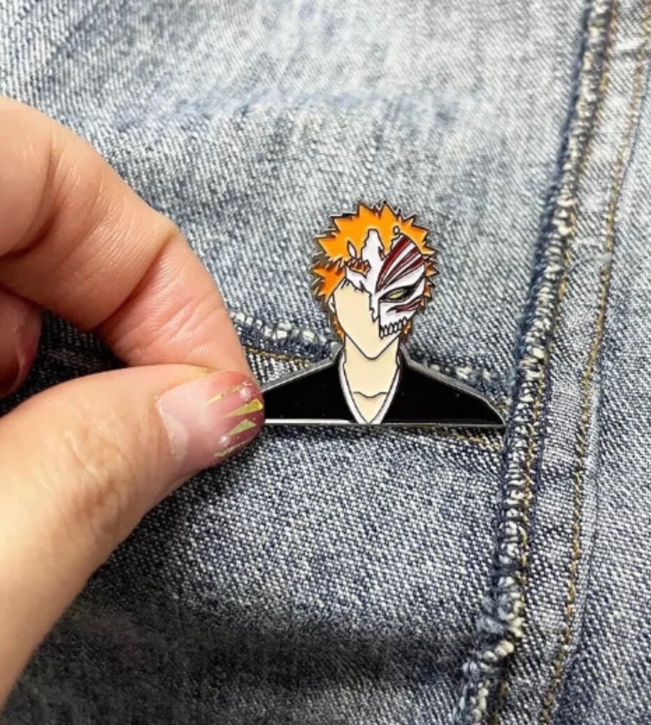 Bleach Ichigo Enamel Pin Anime Comic Manga Character Brooch Badge for Backpacks