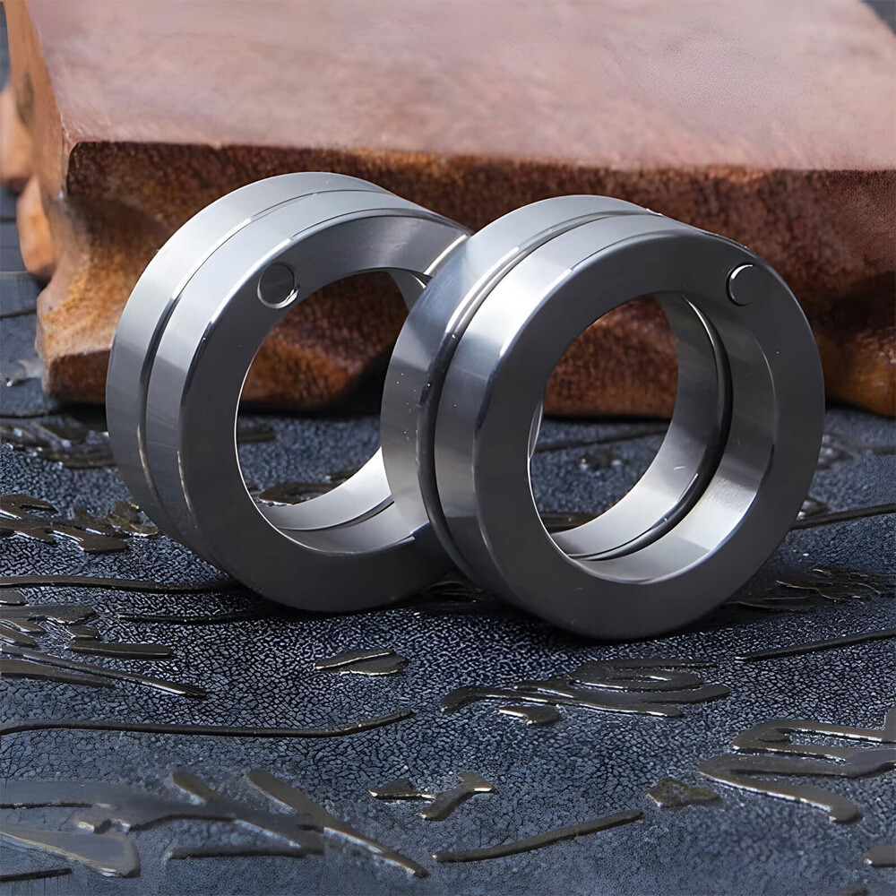4x Rotatable Folding Ring Clasp Ring Stainless Steel Outdoor For Hiking Men USA