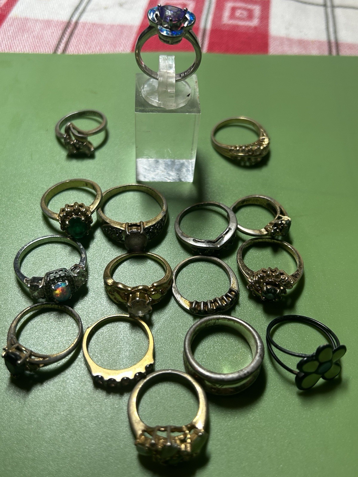 Vintage 3 Sterling Silver Rings 2 51/2 1 63/4 13 Fashion Rings