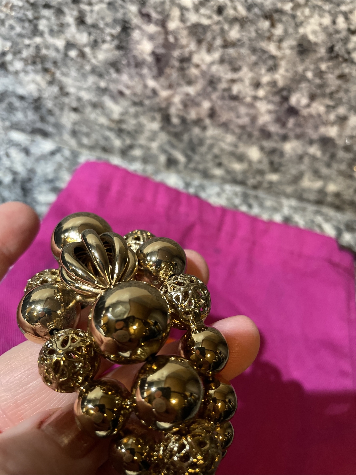 ETRO Gold Sphere Shape Brass Cuff New other