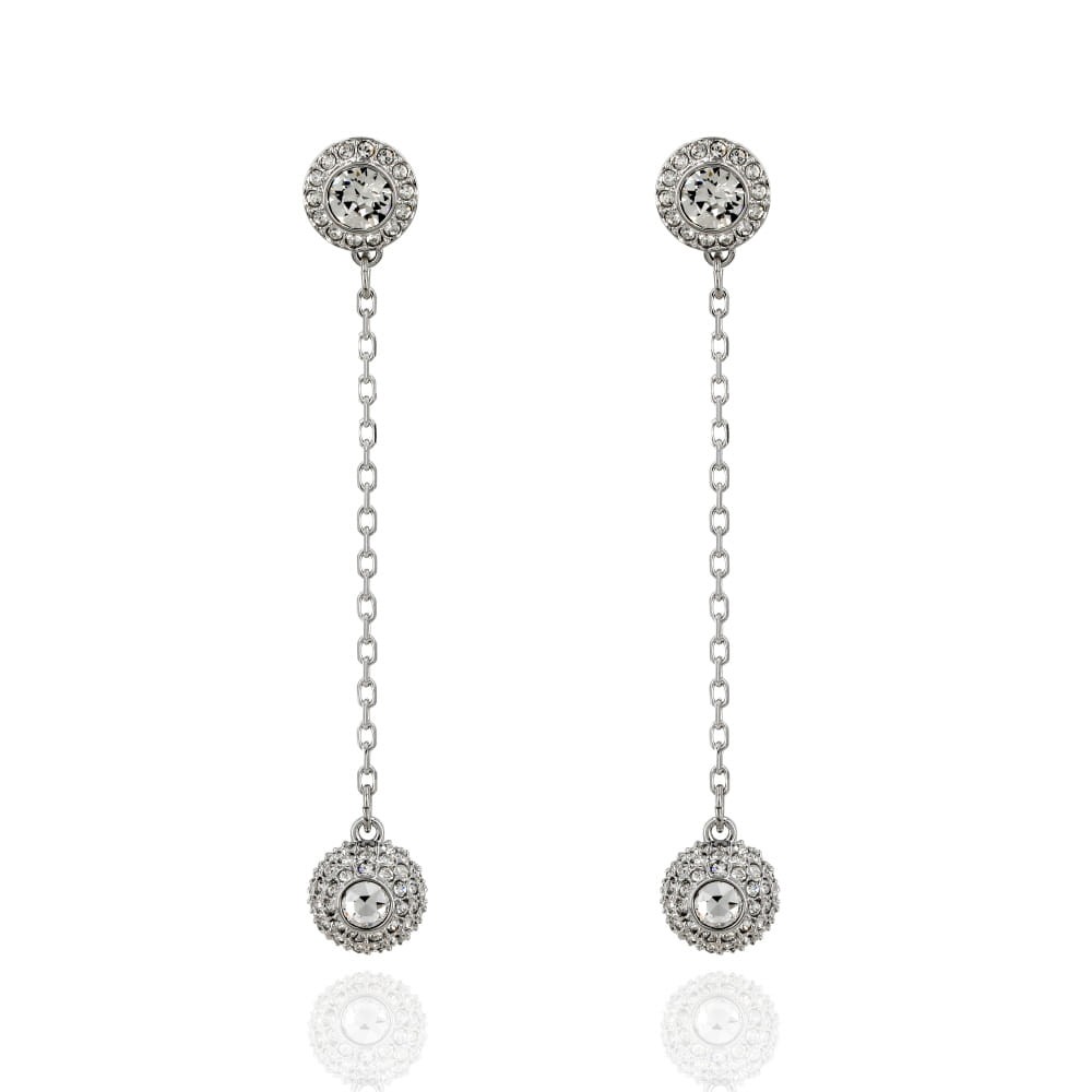 Swarovski Una Angelic Drop Earrings 5732273 5.2cm Silver Crystal