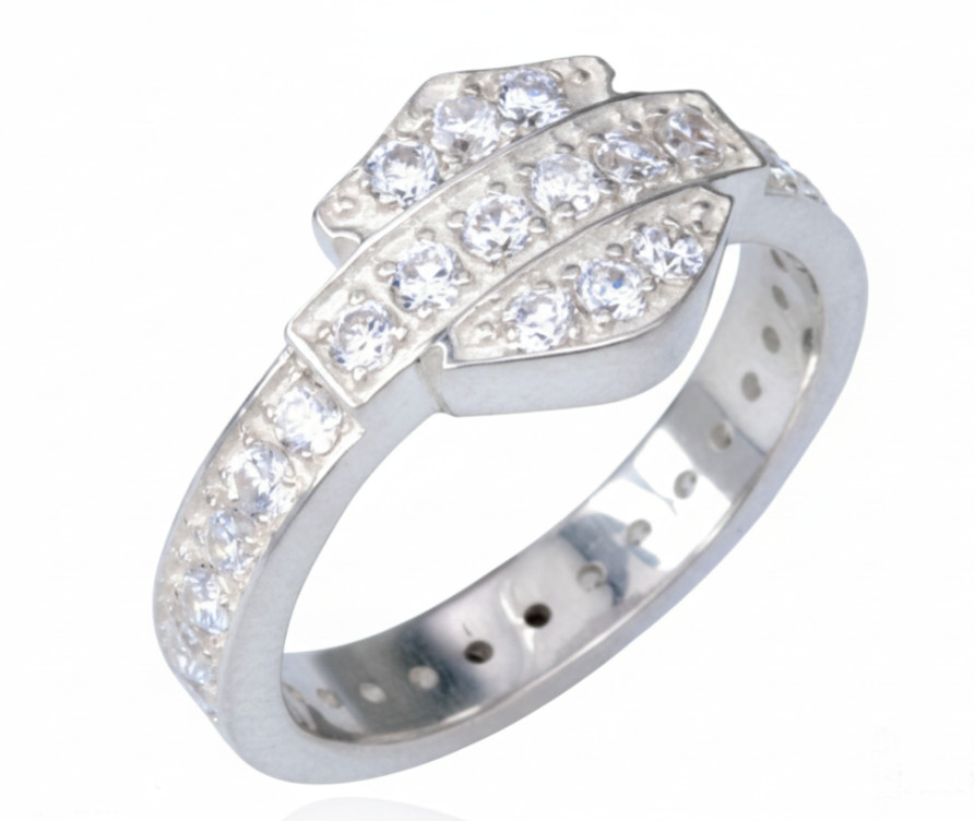 Ladies Harley-Davidson Motorcycle Bling Bar & Shield Biker Ring 60 / HDR0159