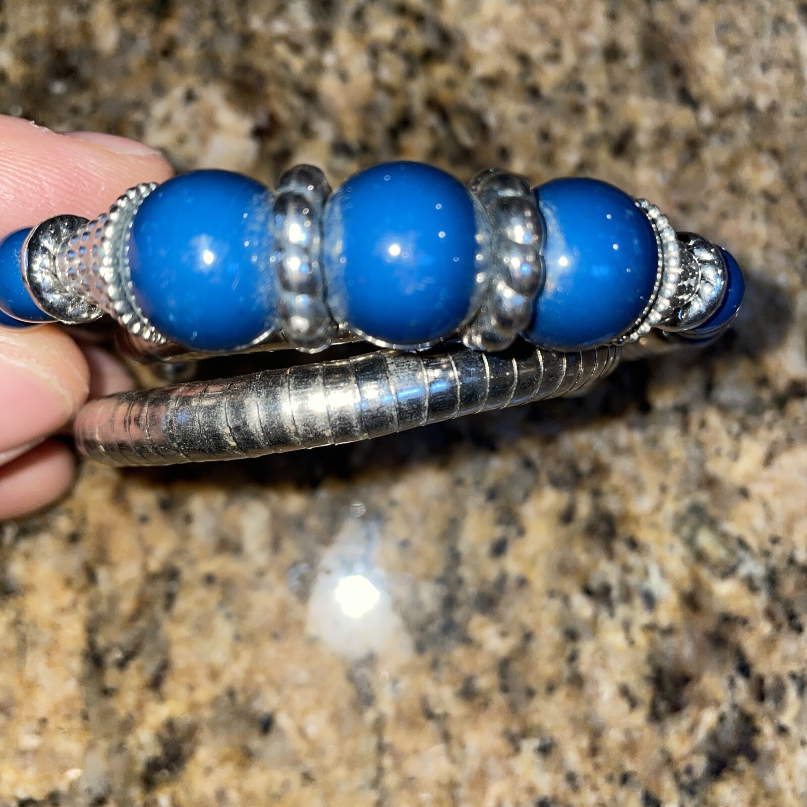 Faux Turquoise Tubogas Tubing Snake Wrap SOUTHWESTERN/BOHO Bracelet Choker