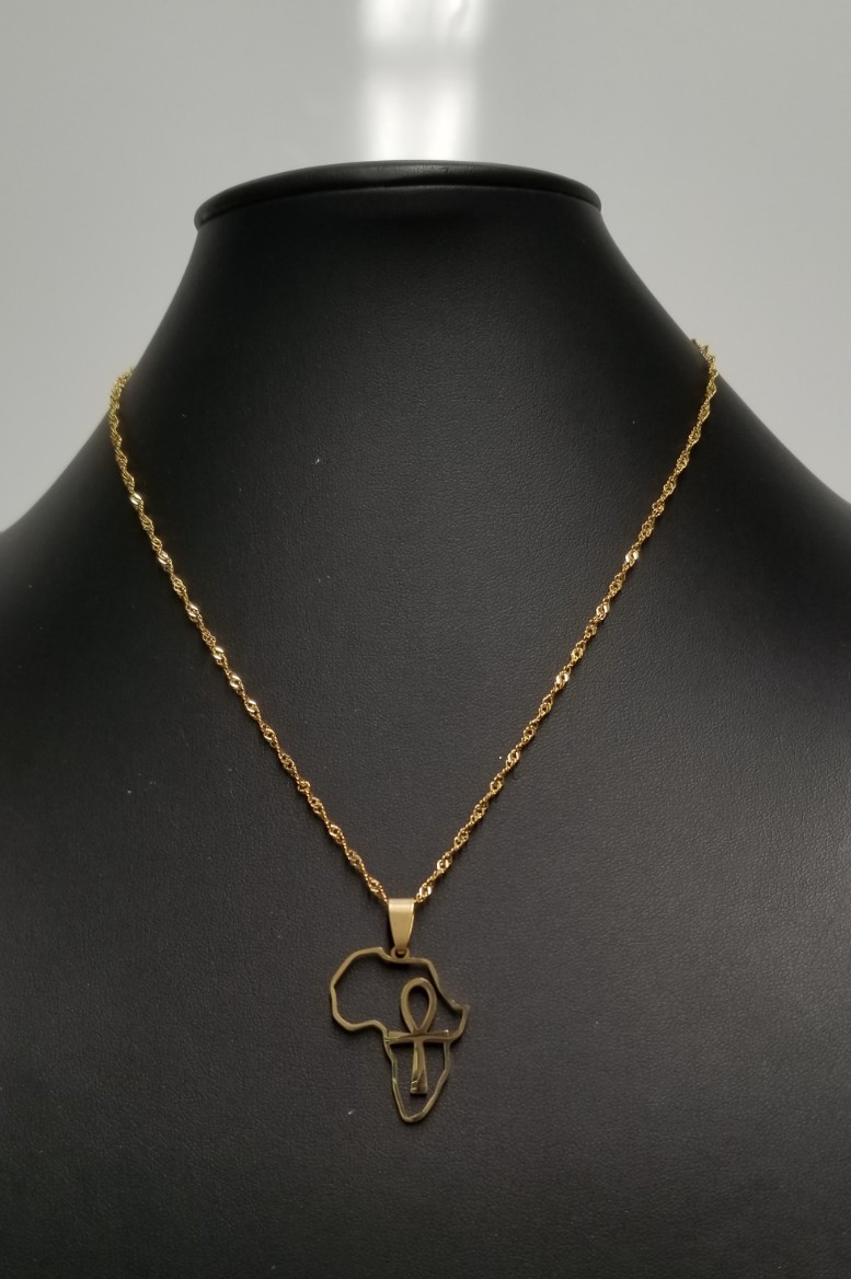 Kiro Ankh in Africa Necklace 17.7″