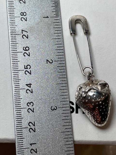 Ambush Silver Strawberry Charm Earring 925 Sterling Silver
