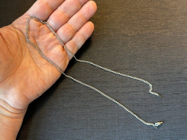 GLD 2MM Micro Cuban Necklace 18″ White Gold Filled New