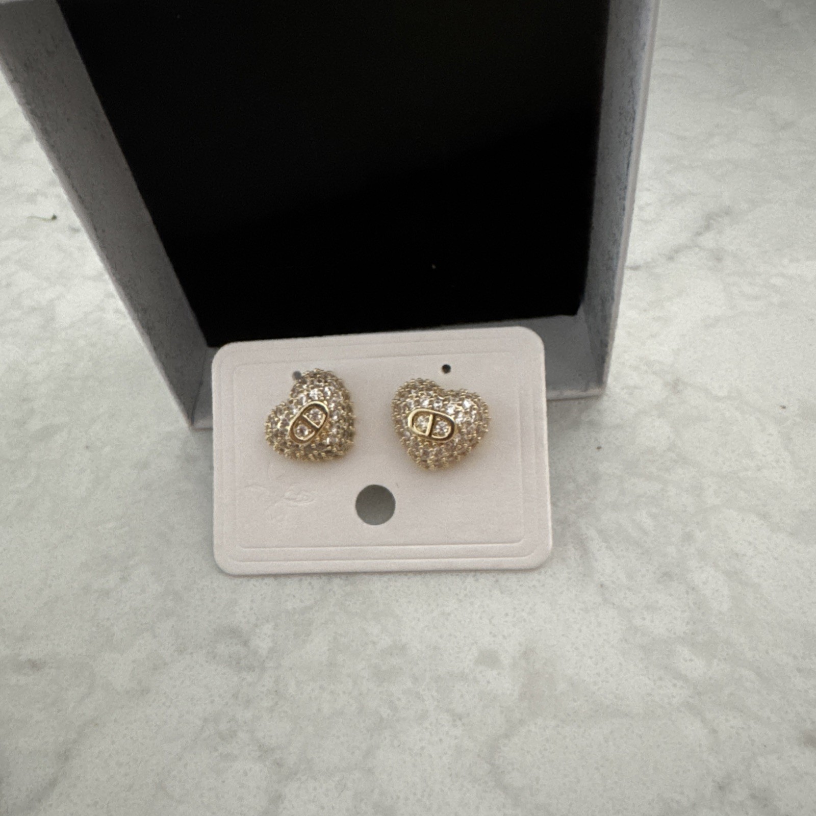 Christian dior gold Earrings Brand New