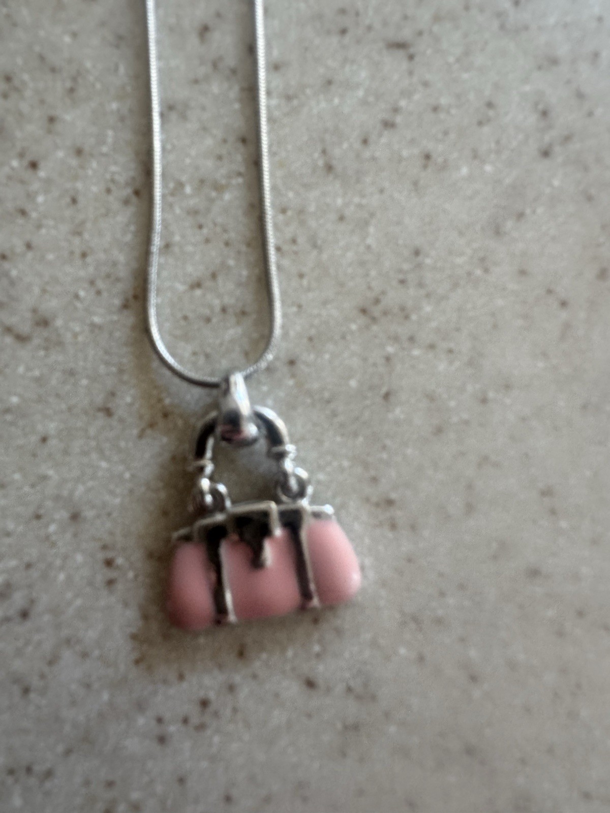 Lia Sophia Necklace With Pink Bag