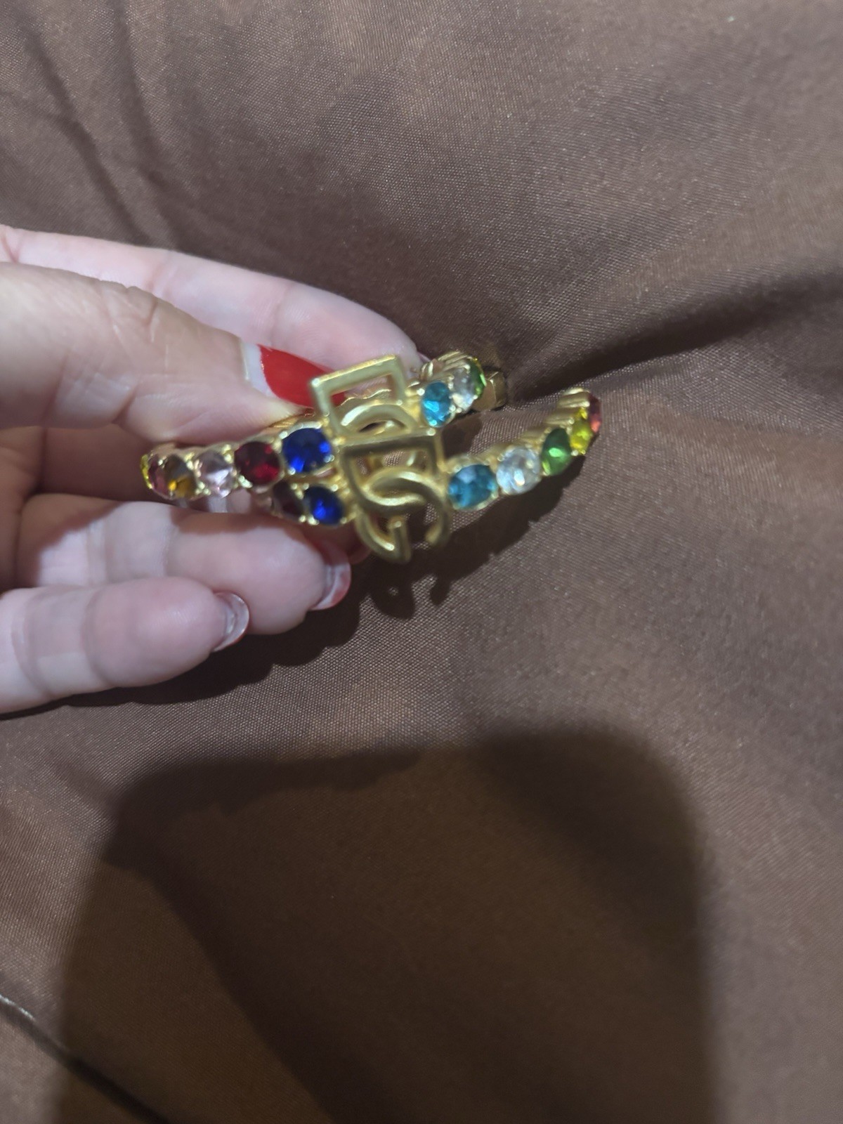 Dolce Gabbana Hoop Multicolor Earrings