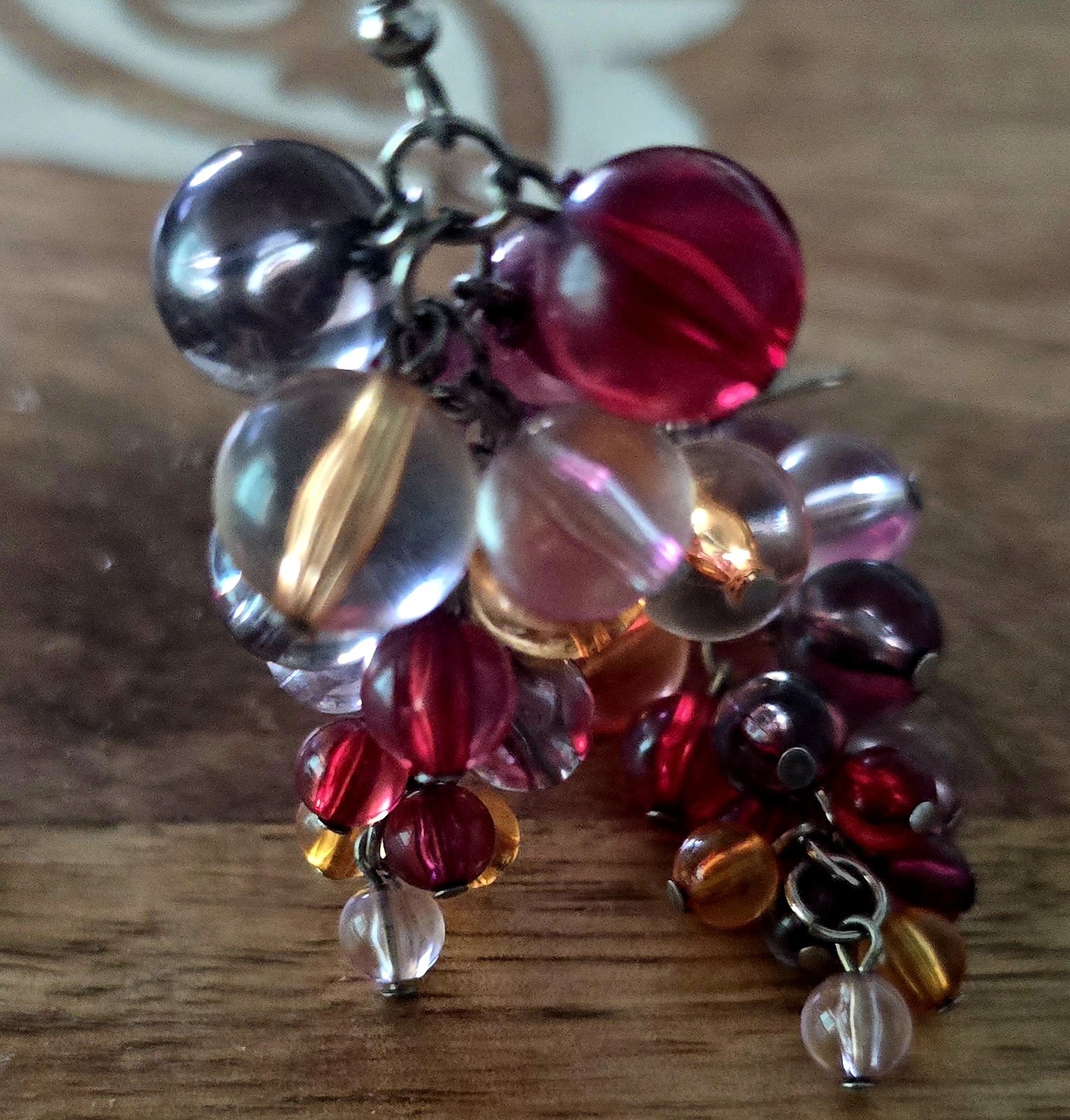 Grape Baubble Dangle Earrings Earrings Vintage
