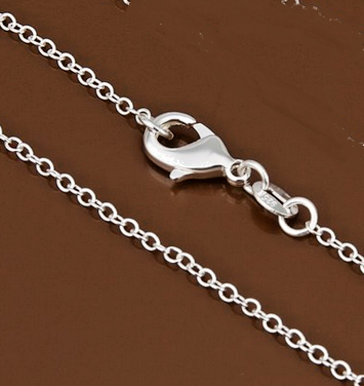 Small CHRISTIAN RELIGIOUS ANGEL FAITH PRAY Charm on 925 Plated Silver 22″ Chain