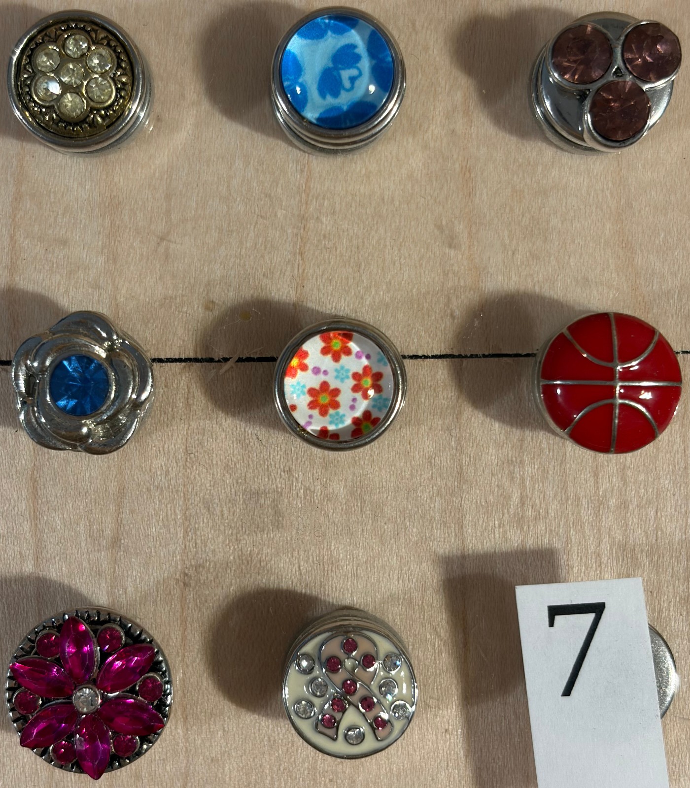24 12mm chunk snap buttons charms jewelry lot