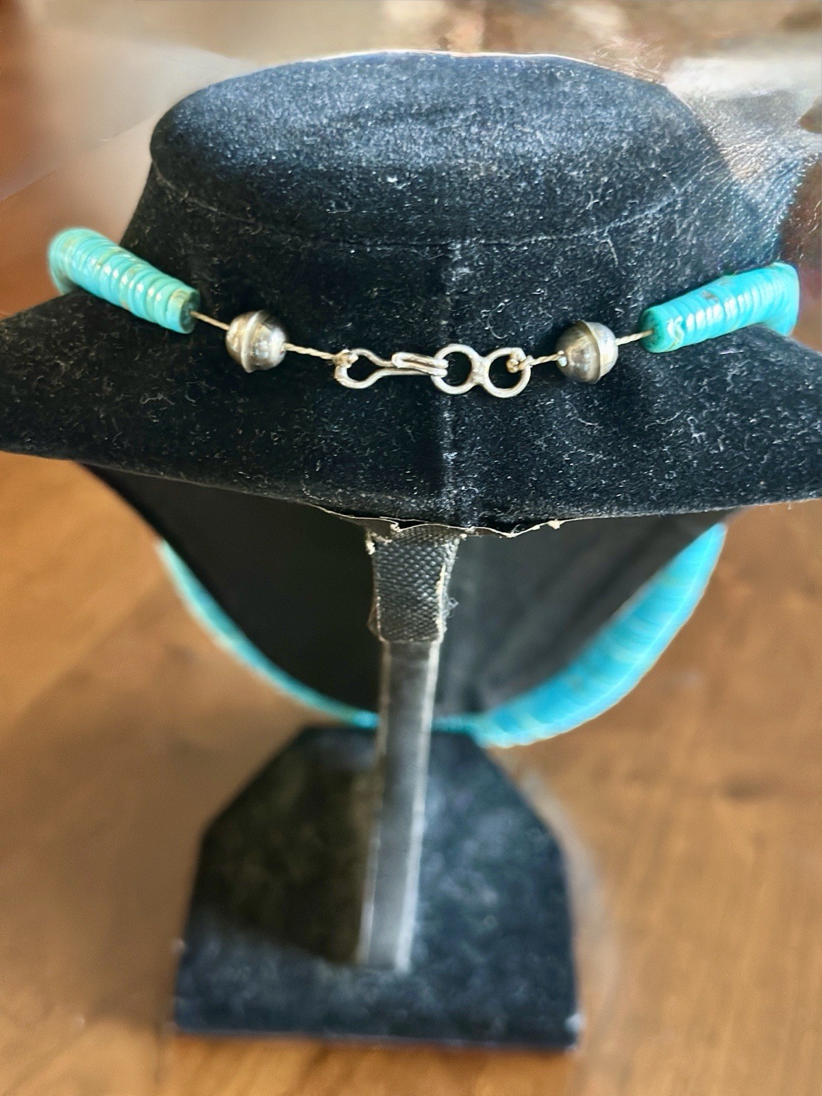 Southwestern Turquoise Graduated Disc Necklace