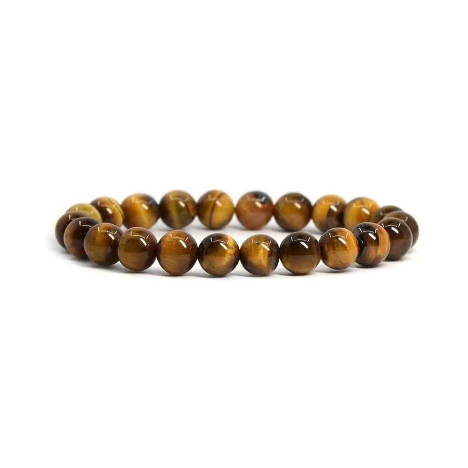 6mm Yellow Tiger Eye Bead Bacelet
