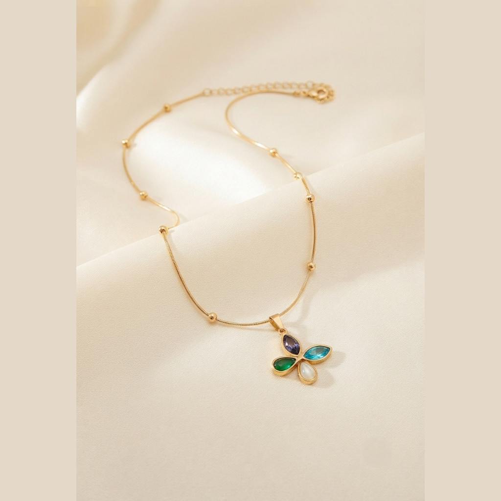 Anti Tarnish Necklace, 18K Gold Plated, Stainless Steel Jewellery, Gift for Her