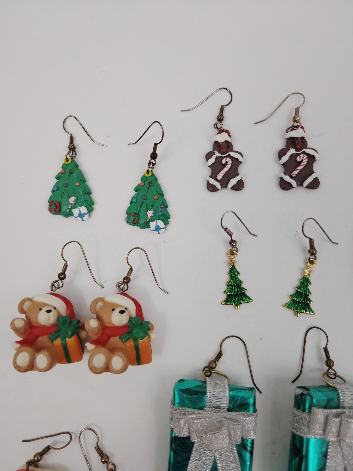 Assorted Christmas Holiday Earring Lot, Please Read Description