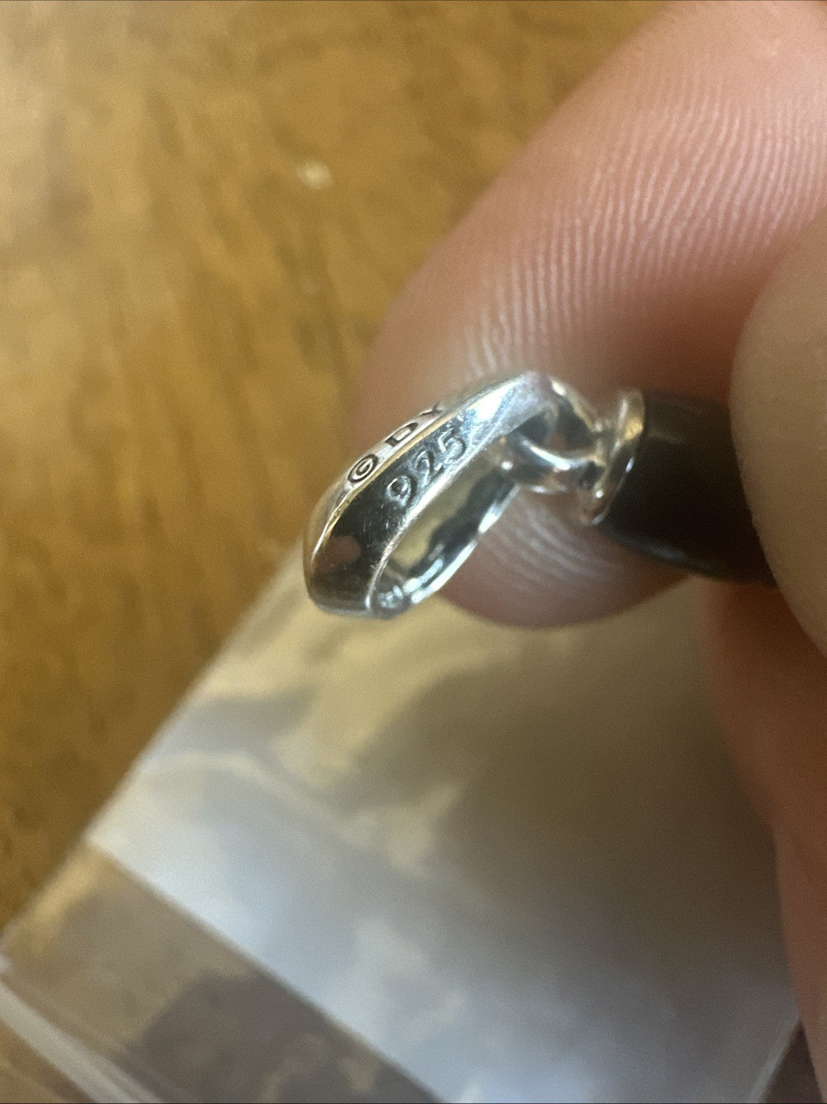 David Yurman 925 Sterling Silver Black Onyx Southwest Feather Amulet