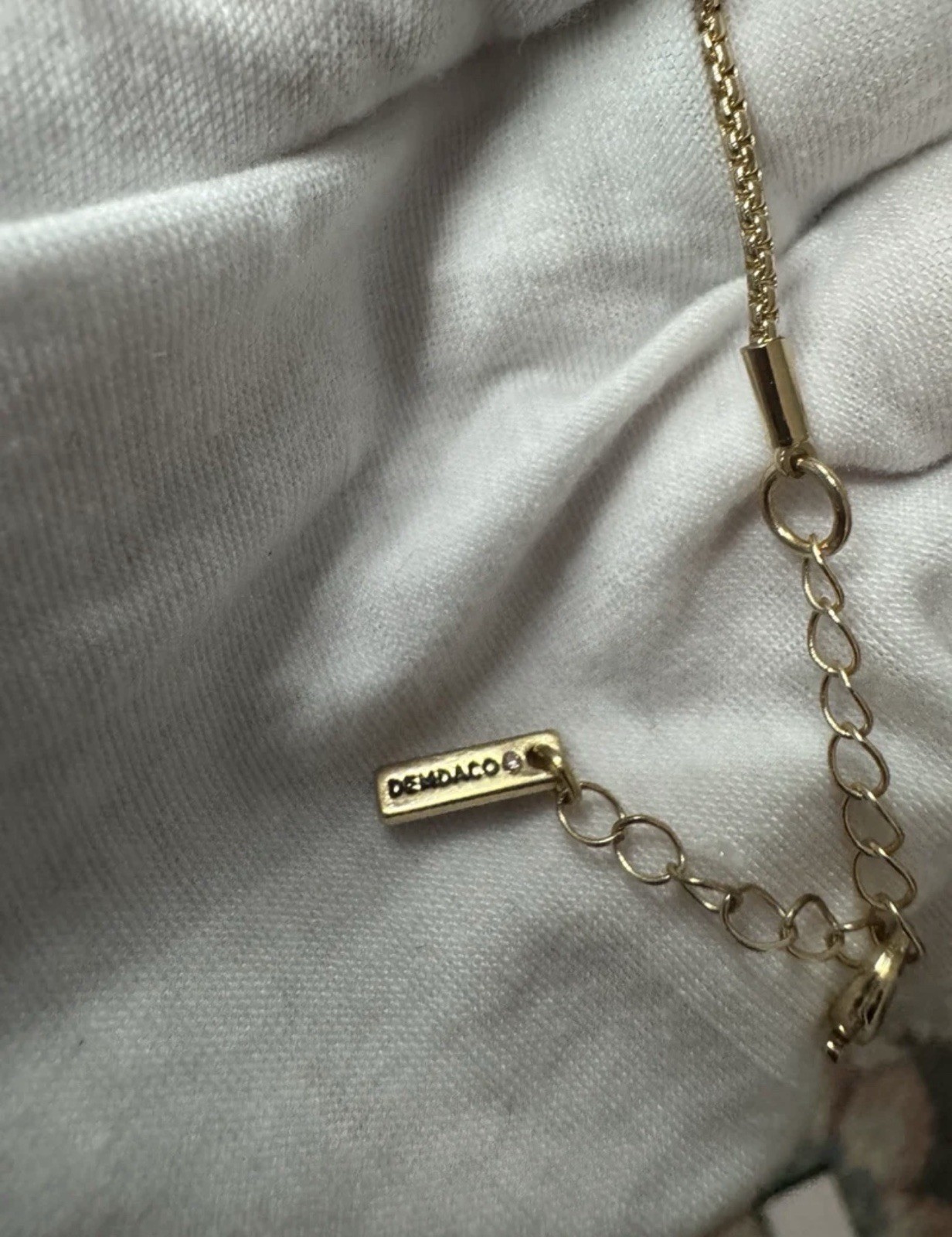 DEMDACO Gold Tone Layered Cable Chain Cross Pendant Necklace