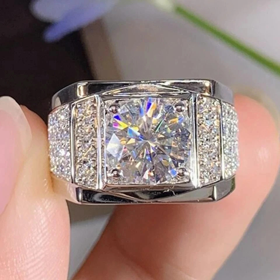 2.50 Ct Natural Sapphire Diamond Engagement Awesome Ring 14K Solid White Gold FN