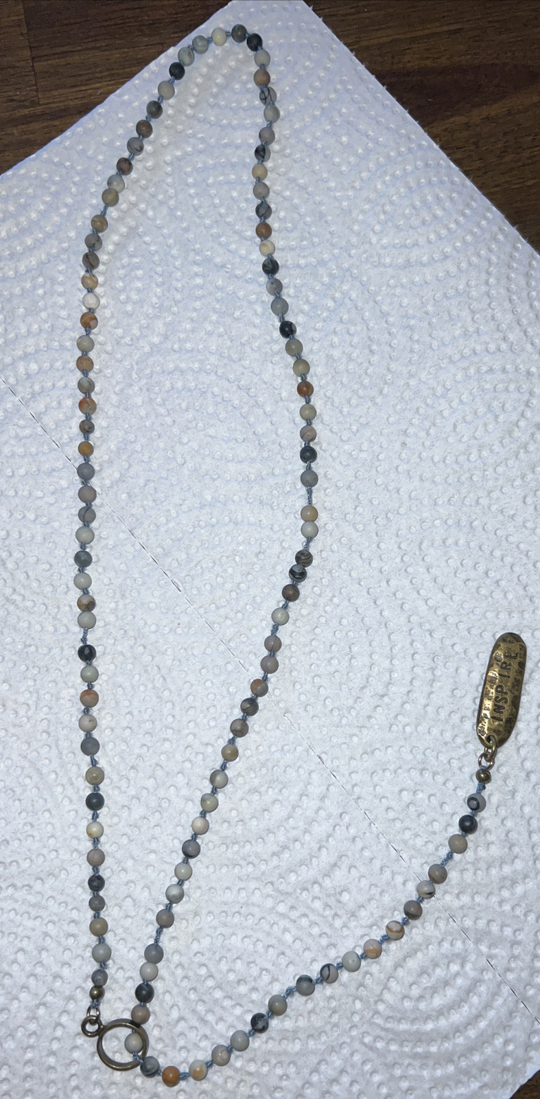 “INSPIRE” Boho Long Bead Necklace- great gift idea – Brand NEW!- Earth Tones