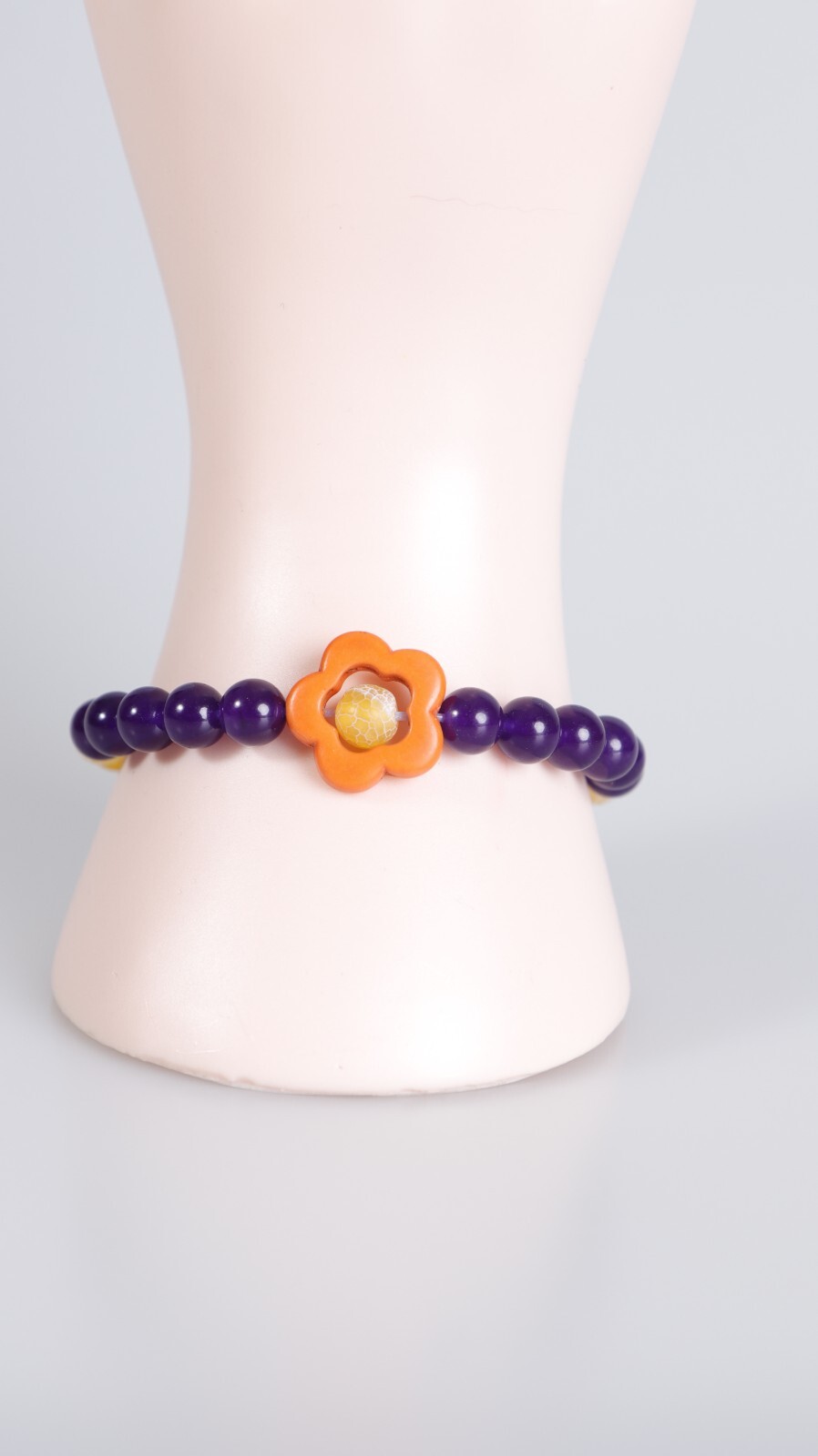 Moderna Pulsera de Cuentas Piedras Naturales Jade purpura Regalo Para Mujeres
