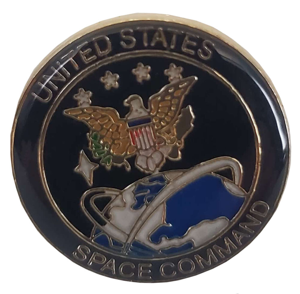 United States Space Command Motorcycle Hat Cap Lapel Pin