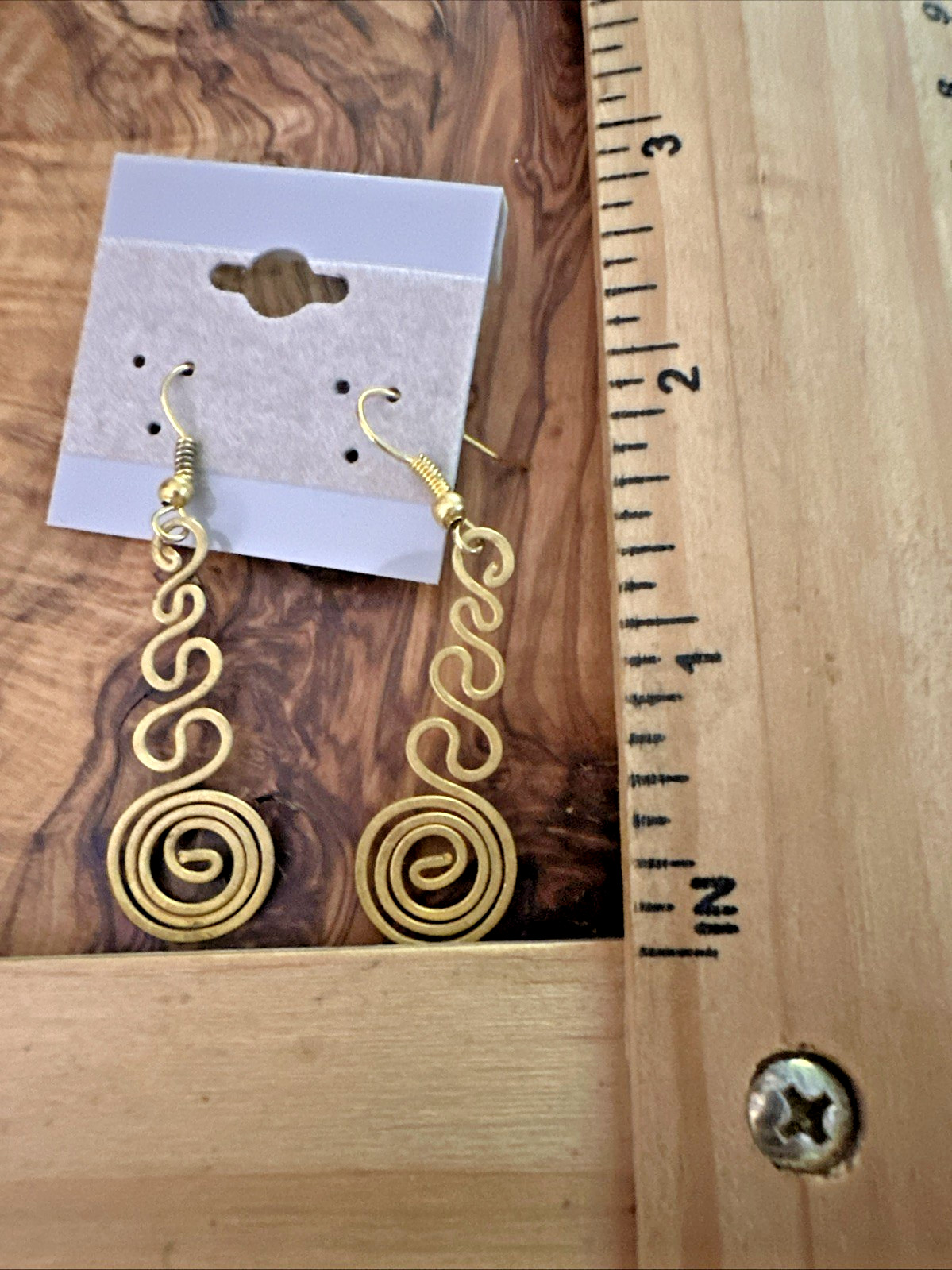 Boho Fashion Earring Lot • 11 Pairs • Brown White Gold Silver Tone • Dangle Stud