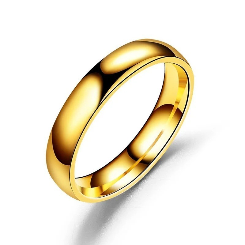 6mm Stainless Steel Wedding Ring for Men Women Hypoallergenic Polished Band Gift