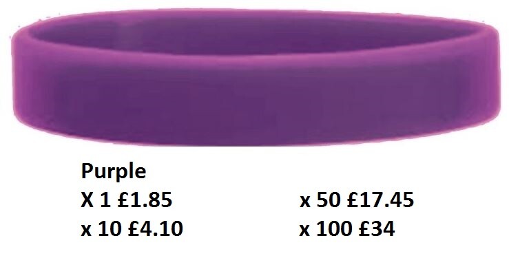 Silicone Wristbands Rubber Plain Reusable For Events Charity Fashion Bands-Adult