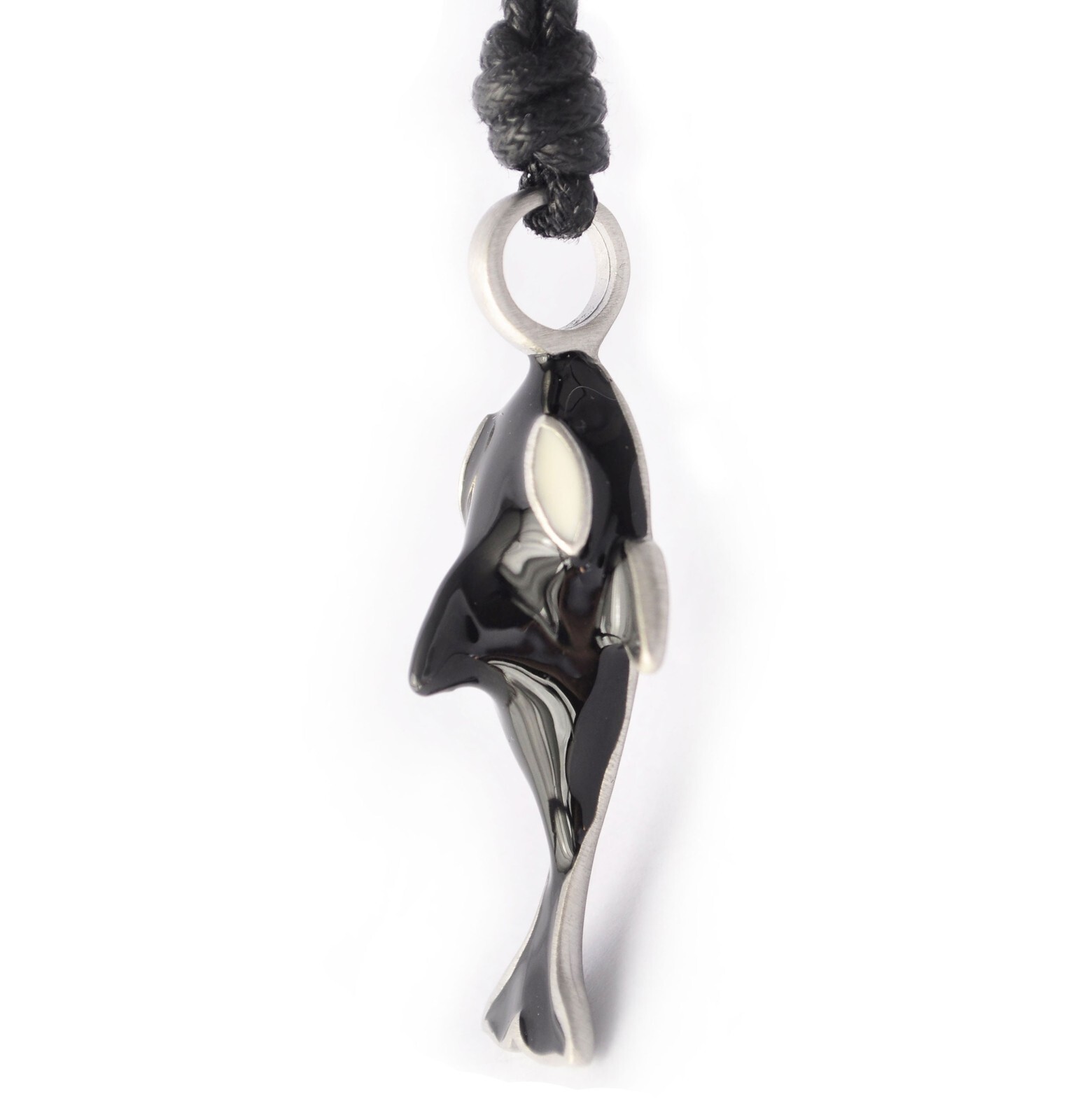 Killer Whale Fine Silver Pewter Necklace Pendant Jewelry