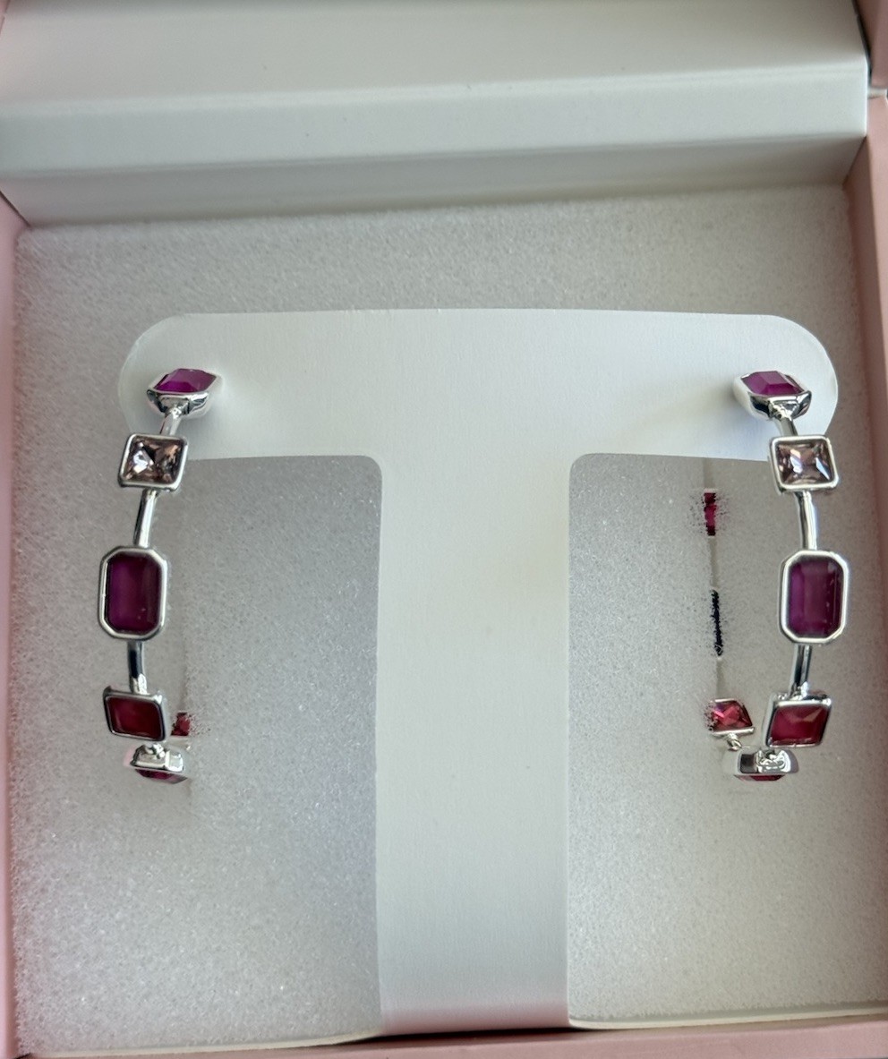 Bomb Party BP- Jewel Candy Earrings-Global Empress -Rio Heat on Silver Plating