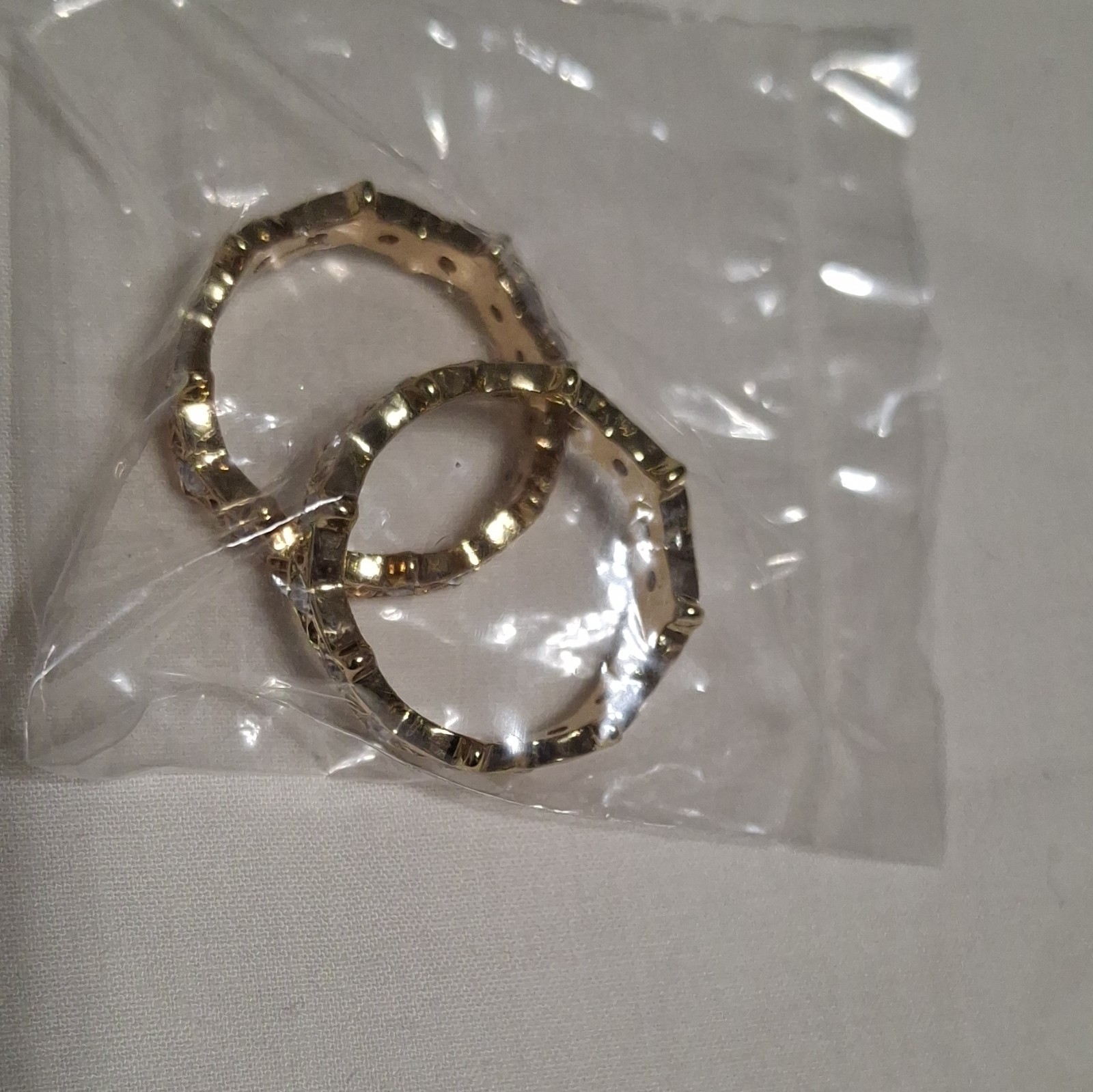 Avon Celestial Spirits Stars Stackable Ring Size 10 Gold Tone