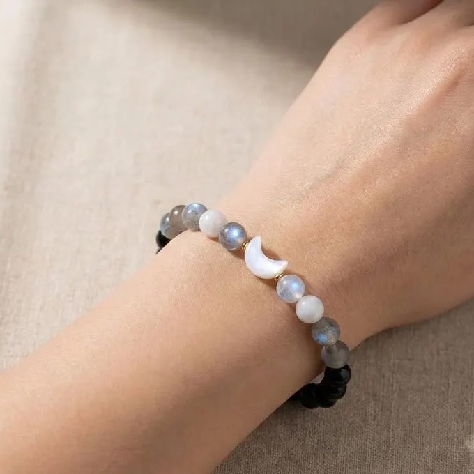 Moon Phase Moonstone Healing Bracelet Lunar Energy Protection Women Bracelet