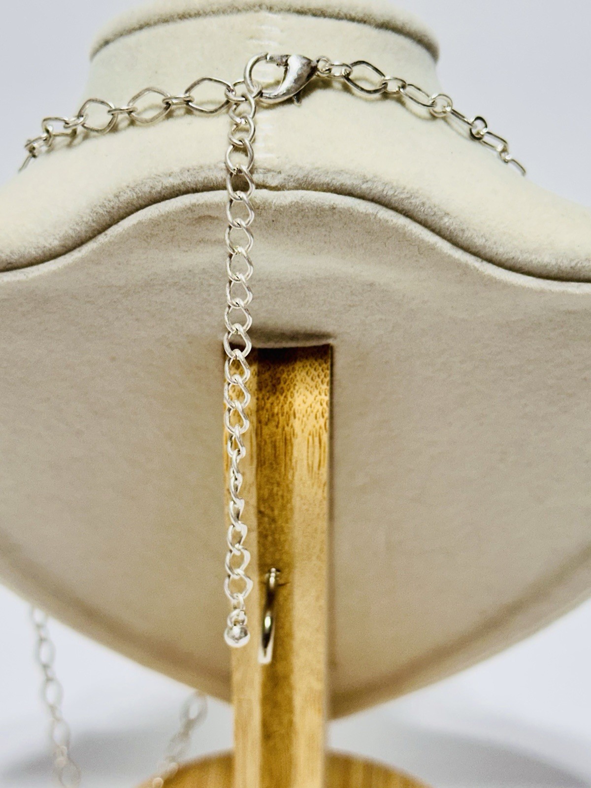 Silver Tone Necklace With 3 Circle Textured Pendants Gold And Silver Tone 31in.
