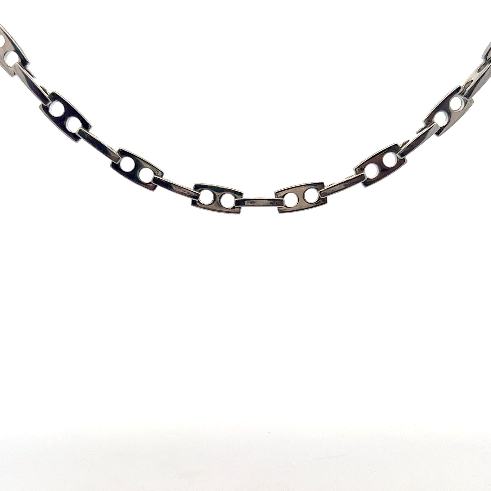 Men’s Stainless Steel 6.5mm Gear Link Necklace