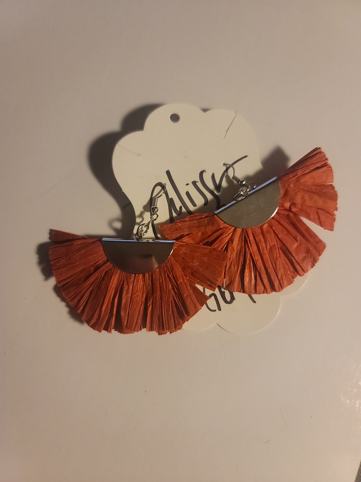 Lightweight earrings dangle earrings Red